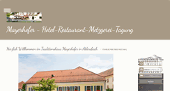 Desktop Screenshot of hotel-mayerhofer.com